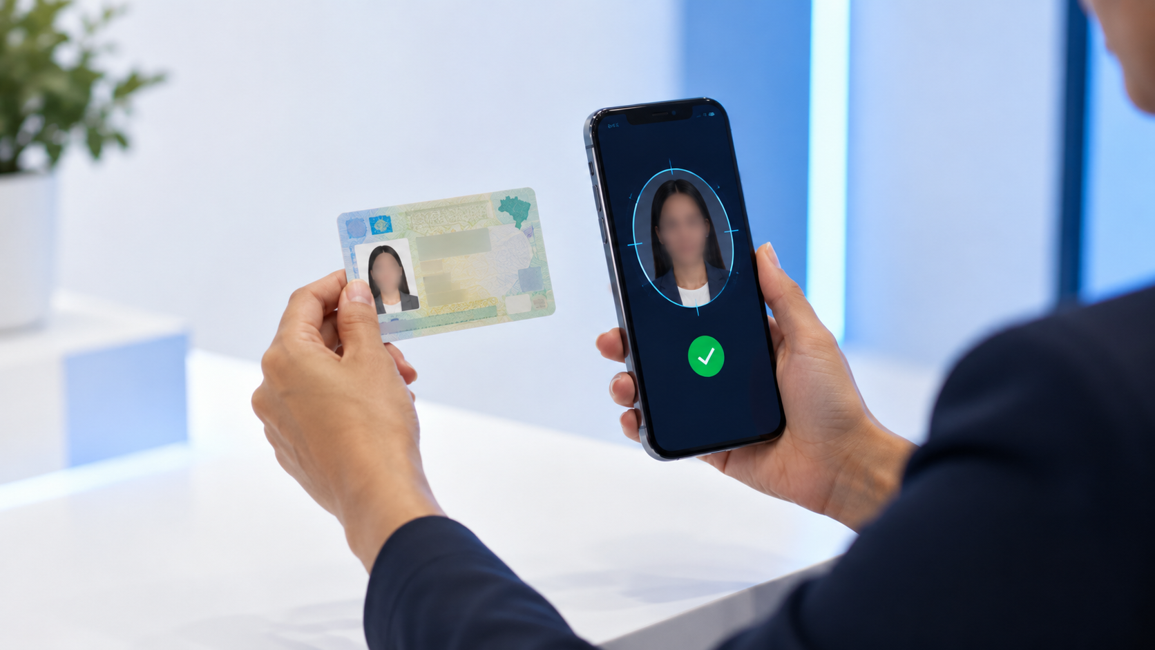Ilustração editorial sobre Biometria e liveness: Liveness Facial com IA: Guia Prático para Fintechs