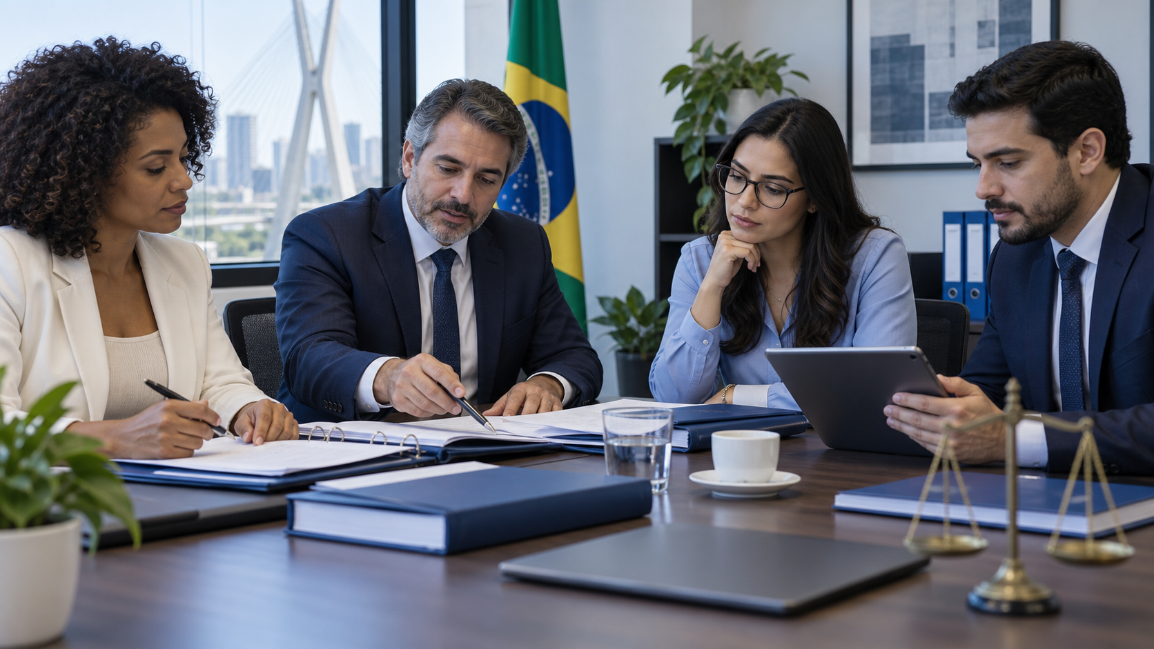 Ilustração editorial sobre Compliance e regulação: Como se Adequar ao Bacen: Passo a Passo para Fintechs